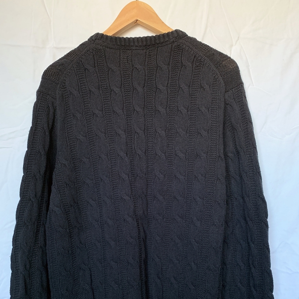 Goodthreads, Size XL, Black Crew Neck Sweater, 100% Cotton